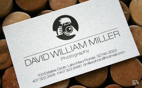 David William Miller Photography Business Card