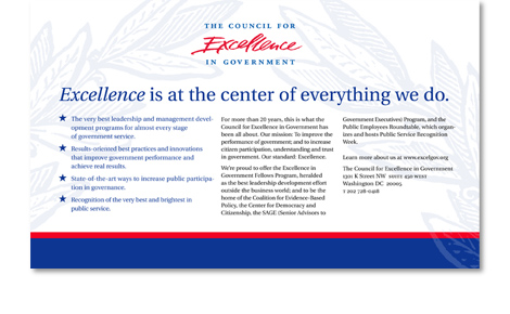 Council for Excellence in Government Print Ad